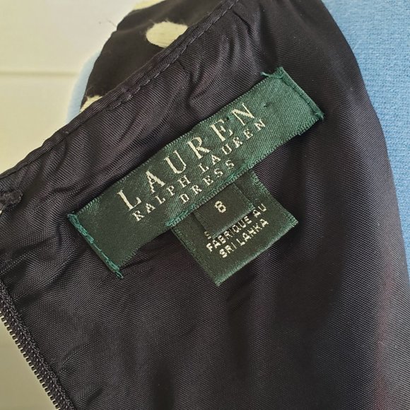 Lauren Ralph Lauren sleeveless polka dot midi dress - Picture 2 of 9